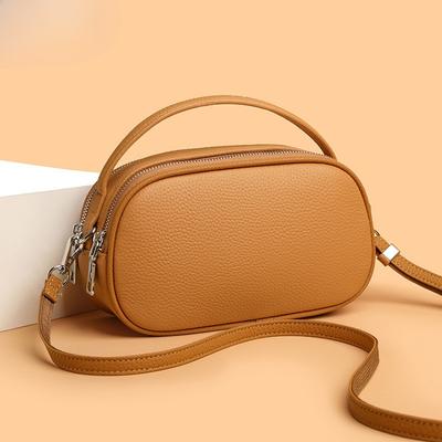 Borsa a mano in vera pelle, Borsa a tracolla monospalla di grande capacità alla moda, Borsa da donna in pelle bovina