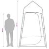 Portable Toilet Tent Blue Waterproof
