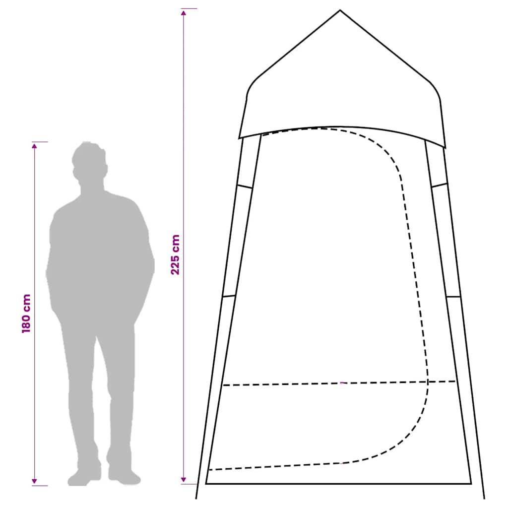 Portable Toilet Tent Blue Waterproof