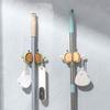 Plastic Crab Mop Clip Wall-Mounted Broom Storage Rack Cute Crab Broom Holder  Bathroom