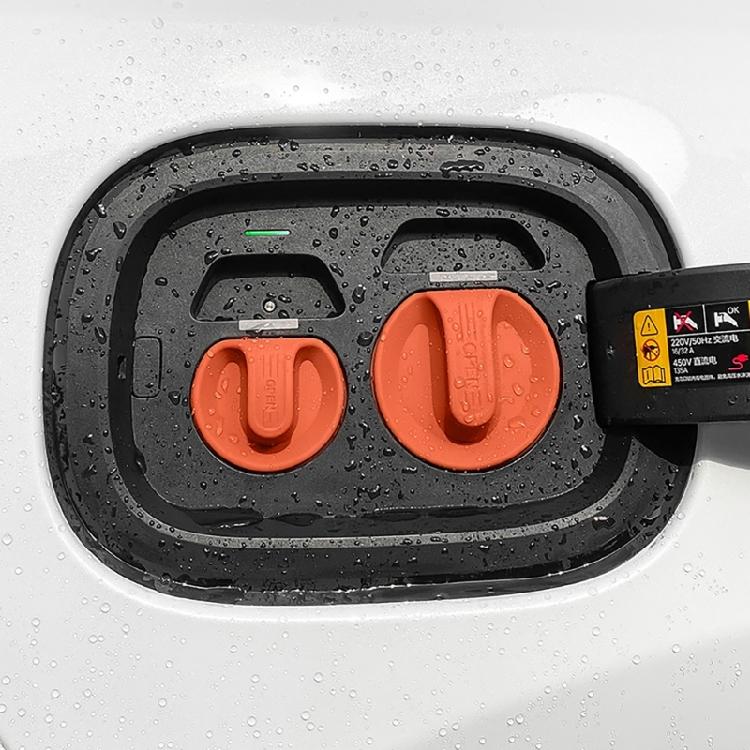 Electric Car Charger Port Waterproof Protective Cover, Magnetic Seal Suitable for Rain Dust Protection, High Visibility