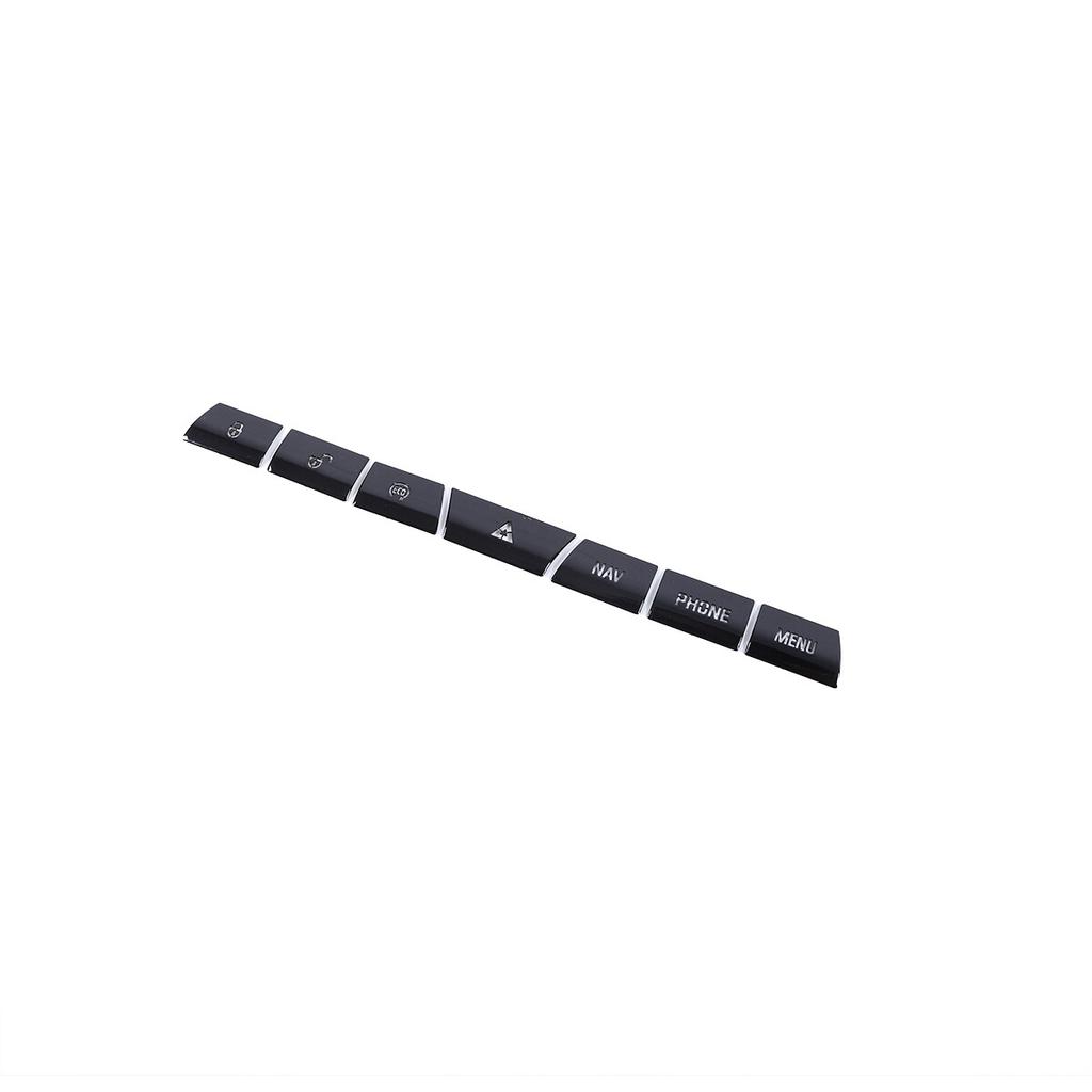 Black Alloy Center Multimedia Button Sticker Trim For Jaguar XF 12-2015