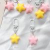 Acrylic Phone Pendant Chubby Color Five-Pointed Star Y2k Girl Heart Phone Buckle Niche Keychain Handmade Beads Trinket