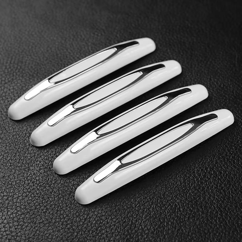 4/8/16Pcs Car Door Protector Guard Strip Scratch Protector Car Rubber Bumper Stickers Auto Door Edge Protection Car Decoration Interior Mirrors 6