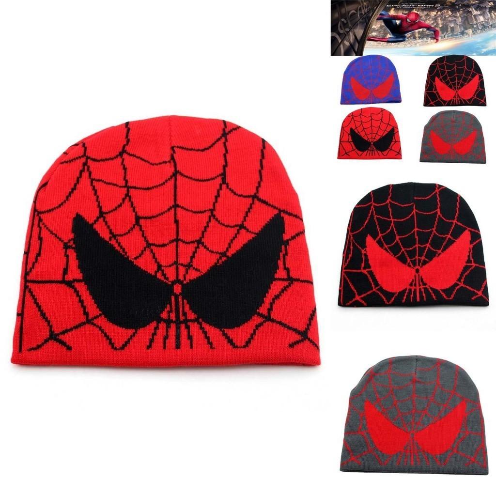 Spiderman Jacquard Knitted Beanie Hat Premium Quality Winter Accessory For Men And Women