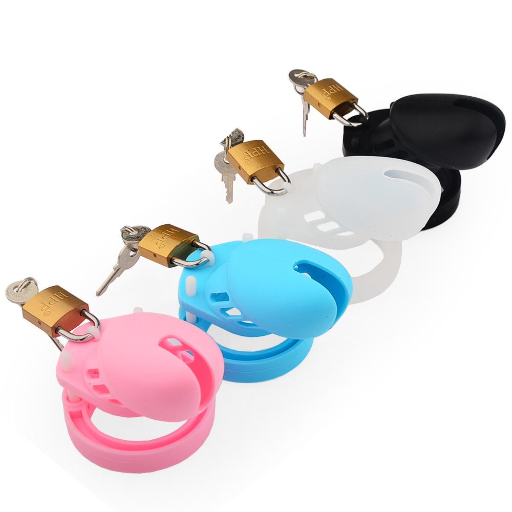 Male Chastity Cage with Lock - SM Metal Adult Toy