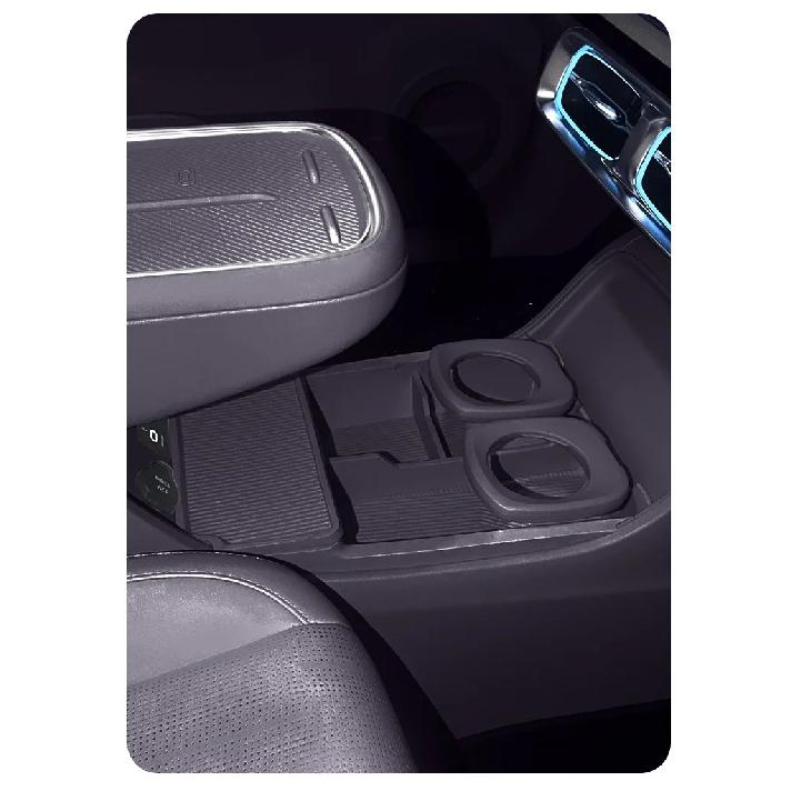 For Leapmotor B10 Car Center Console Lower Storage Box Silicone Organizer Tray Box Pad Car Modification Car Interior Accessories