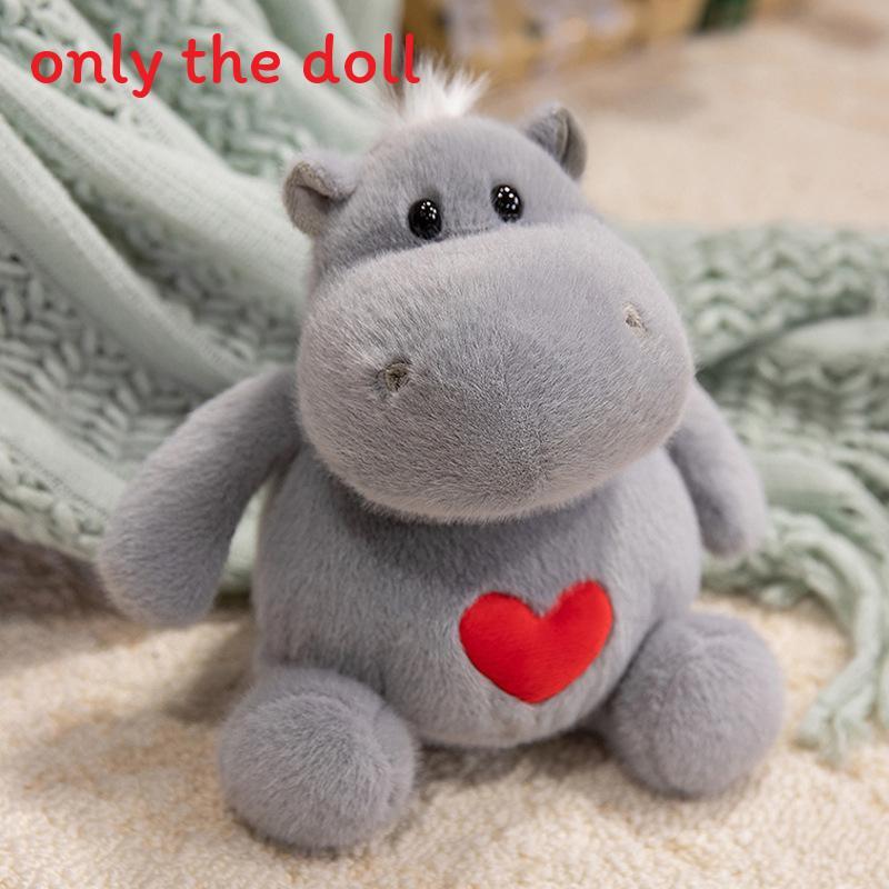 Cute Ant Hippopotamus Plush Toy Doll For Creative Gift And Collection HippoGray