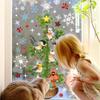 Snowflake Wall Sticker Christmas Tree Bird Christmas Wall Sticker Static Glass Sticker Window Sticker Home Decoration Wall Sticker