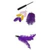 Cat Feather Toy 8PC Replacement Cat Stick With Bell Cat Feather Teaser Wand Pet Kitten Interactive Toy Retractable Fishing Road