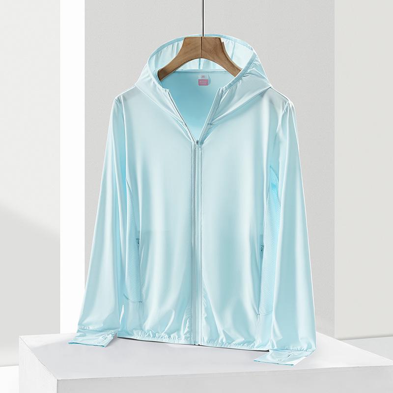 UPF50+ Ultradünne Eisseide Sonnenschutzjacke für Damen & Herren - Schlankmachend, Atmungsaktiv, UV-Schutz