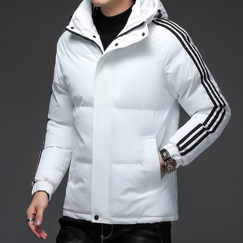 2025 Winter Cotton-padded Clothes Men's Three Bars Classic Quality Cotton-padded Clothes Thickened Thermal Shorts Cotton-padded Jackets Winter