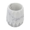 Makeup Brush Holder Durable Glossy Resin Large Capacity Modern Design Marble Vein Makeup Brush Organizer