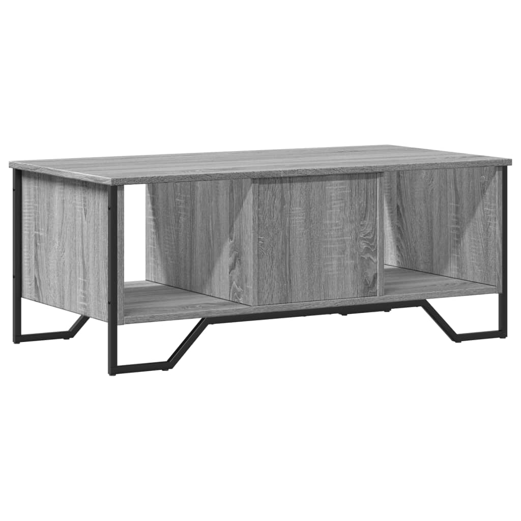 Coffee Table Gray Sonoma 100x51x40 Cm Particleboard