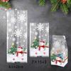 50Pcs Christmas Candy Bag Snowflake Crunchy Candy Cookies Biscuit Bag Party Gift Packaging Party Supplies