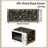 Printed Microwave Oven Dust Cover Universal Dust Protector Mat Microwave Cover  Household Cover