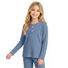 Children's Striped Long Sleeve Pajamas, Warm Sleepwear for Boys and Girls