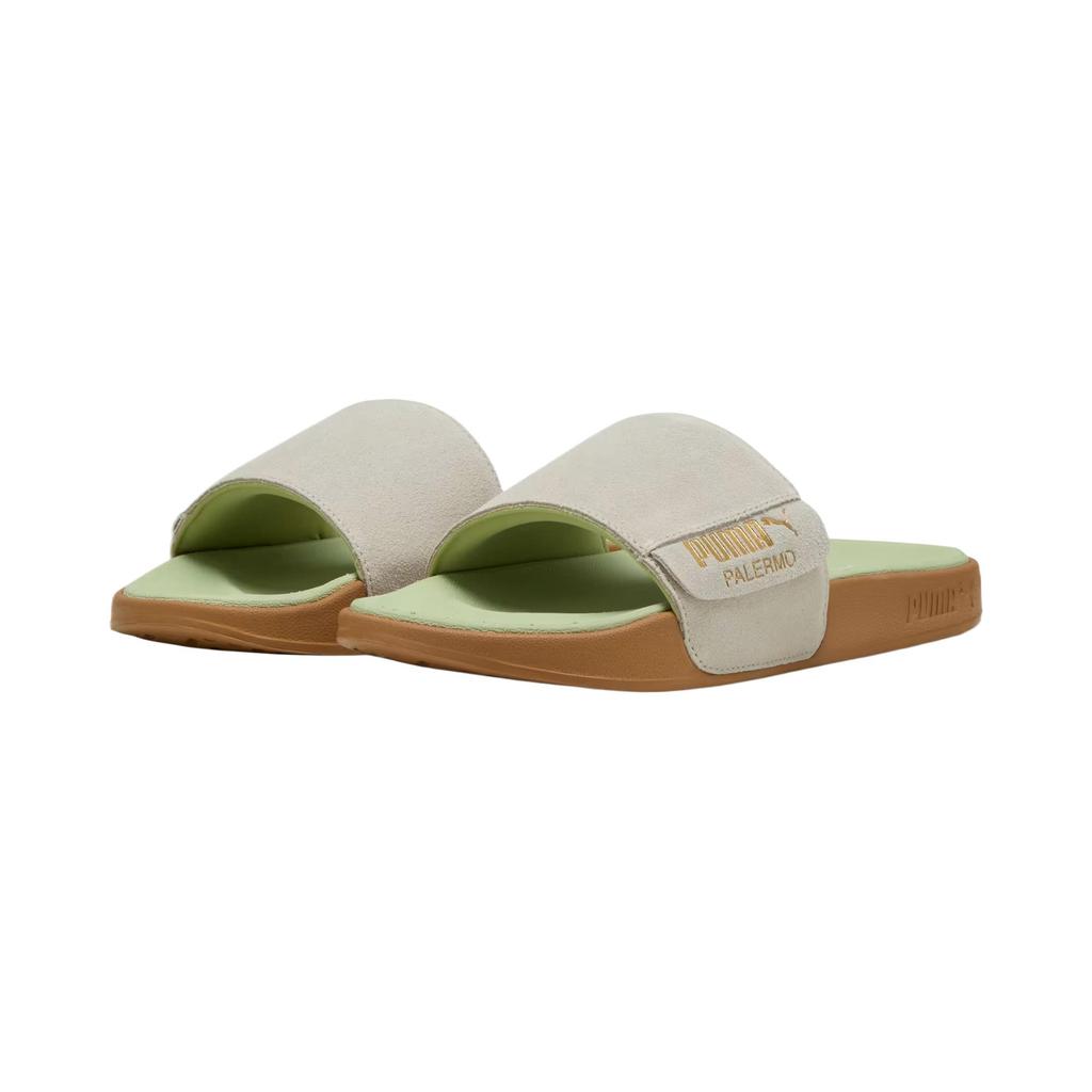 Puma Leadcat 2.0 Palermo Foil Comfortable Fashion Versatile Trendy Non-Slip Slide Sandals Unisex Sandals Gray Green 399041-06
