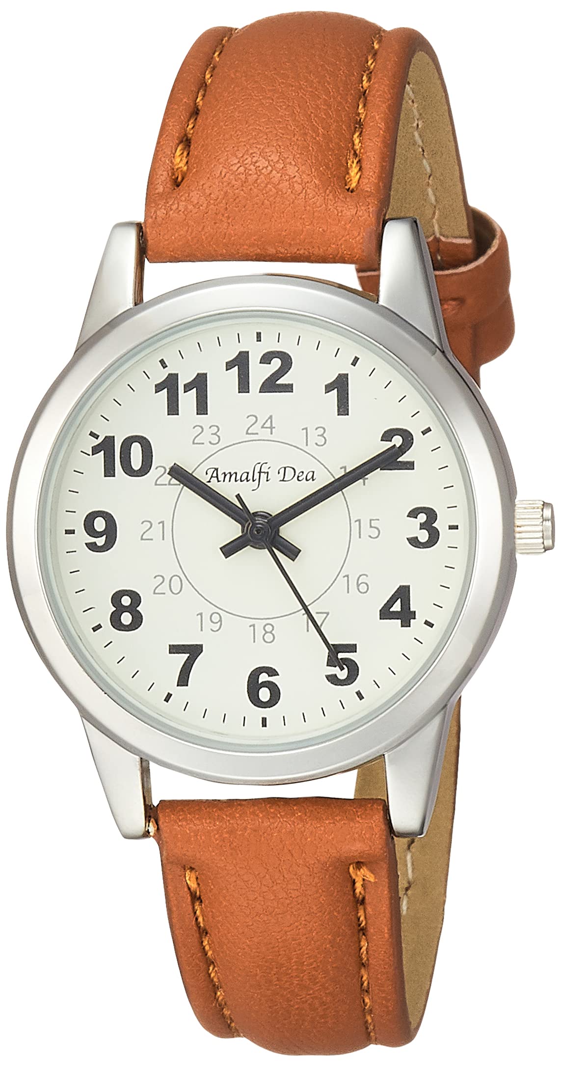 

Analog Amalfidia Leather White Brown [Arias] Watch, Waterproof, Strap, Dial, WW20027A-162, Women s,