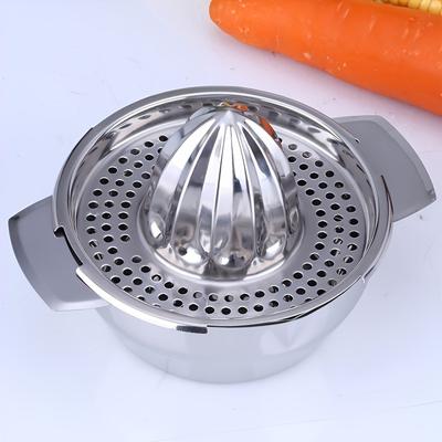 1 Set, Stainless Steel Juicer, Manual Citrus Small Household Kitchen, Multifunctional Lemon and Citrus Creative Juicer