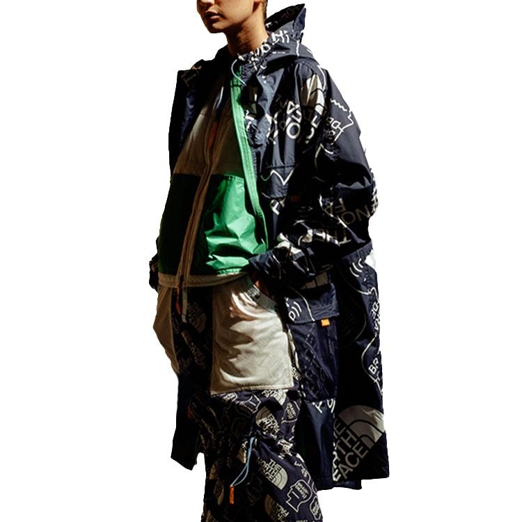 THE NORTH FACE X Brain Dead 76 Oversized Mountain Parka Jacket 'Blue' Men's 529S-WE7