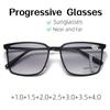 Sports Multifocal Reading Glasses Men Women Outdoor UV Protection Sunglasses Unisex Retro Business Progressive Near Far Eyewear