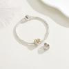 925 Silver Wedding Series Beaded Rose LOVE Love Charm Jewelry To Make Original Bracelet Women's Fashion Jewelry Gifts