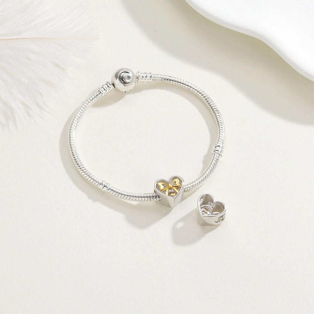 925 Silver Wedding Series Beaded Rose LOVE Love Charm Jewelry To Make Original Bracelet Women's Fashion Jewelry Gifts
