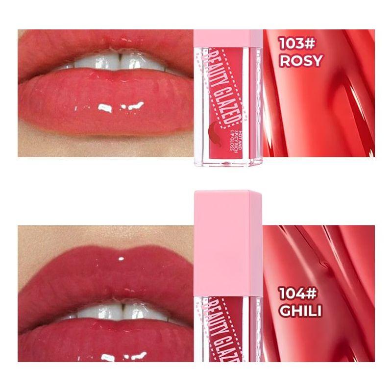 BEAUTY GLAZED - Spicy Rich Moisturizing Lip Gloss - 8 Colors