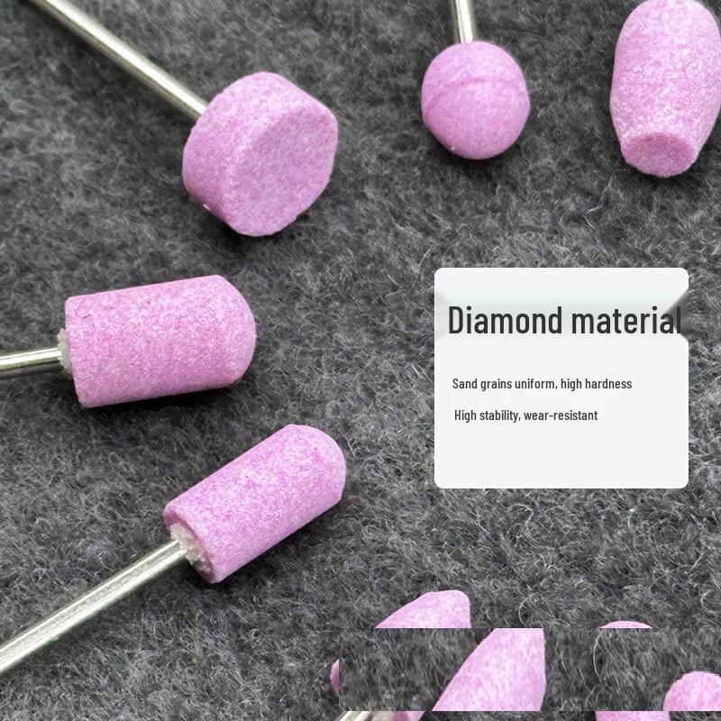 Electric Grinder Red Corundum Bit Set