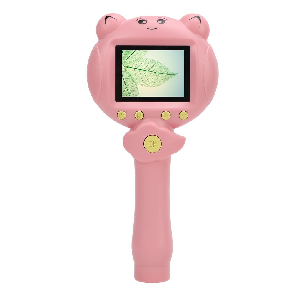 Kids Handheld Microscope 2.5K 48MP Portable 2inch Screen 8X Zoom Digital Microscope for Educational Science