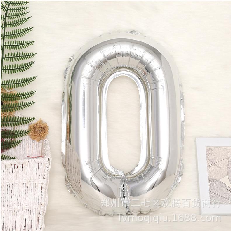 16\ inch Giant Rose Gold Birthday Heliu Folie Mylar Număr mare Balon Decoratiuni de nuntă