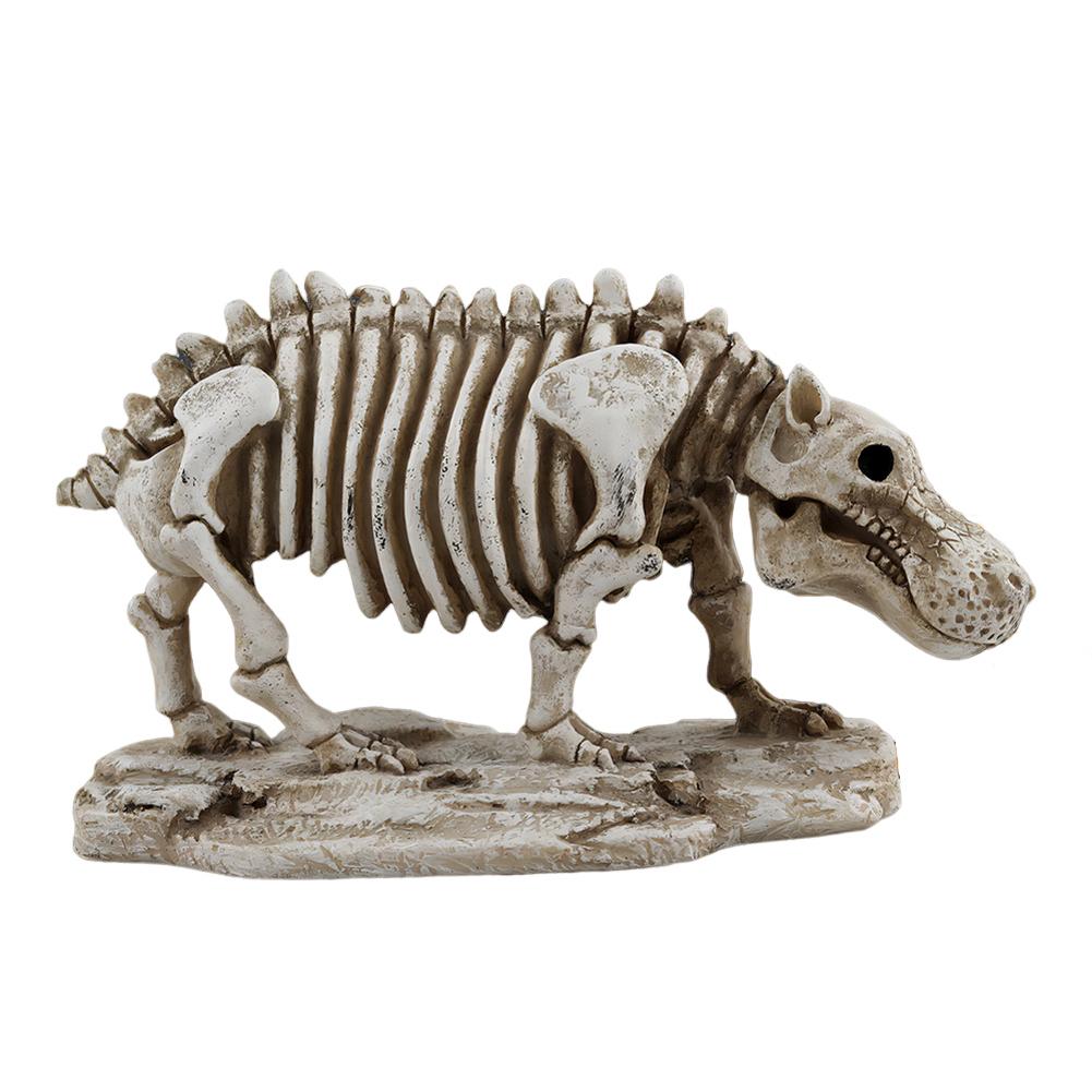 Halloween Tier Skelett Knochen Harz Kreative Tier Skelett Statue Ornamente Für Halloween Tischdeko