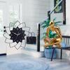 Abstract Flower Shaped Wall Clock Statue Decoration for Living Room Shelf Office Bookshelf Simple