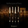 WATERMAN Exception Slim Deluxe Reflection of Paris GT Fountain Medium 18K Gold Gift Premium Officially Product Number 2200947 Pen, Nib, Nib, Boxed,