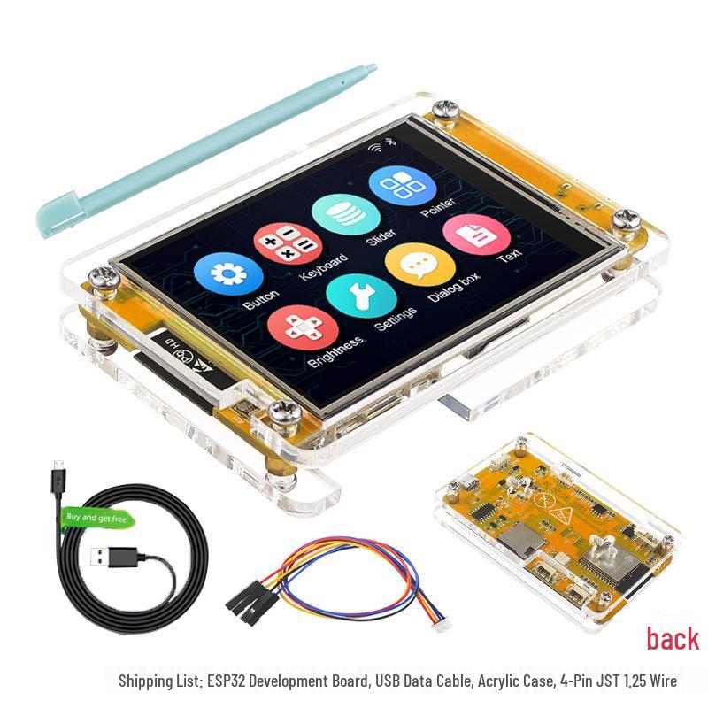 ESP32 Dev Board with 2.8-inch 240x320 TFT LCD Touchscreen and WiFi/Bluetooth Connectivity