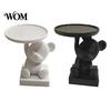 Solid Base Ornament 3D Printed Polar Bear Storage Tray, Cute Animal Ring Holder & Jewelry Dish, Home Desk Display Tray Minimalist Organizer