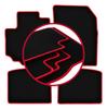 Velour Floor Mats with Red Edge For: Suzuki SX-4 S-Cross Crossover (2013-)
