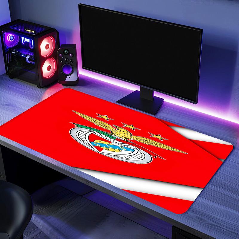 Sport Lisboa e Benfica Mouse Pad - Kaymaz Kauçuk Taban, İş, Oyun, Ofis ve Ev Kullanımı İçin Pürüzsüz Yüzey, Masaüstü Mouse Pad