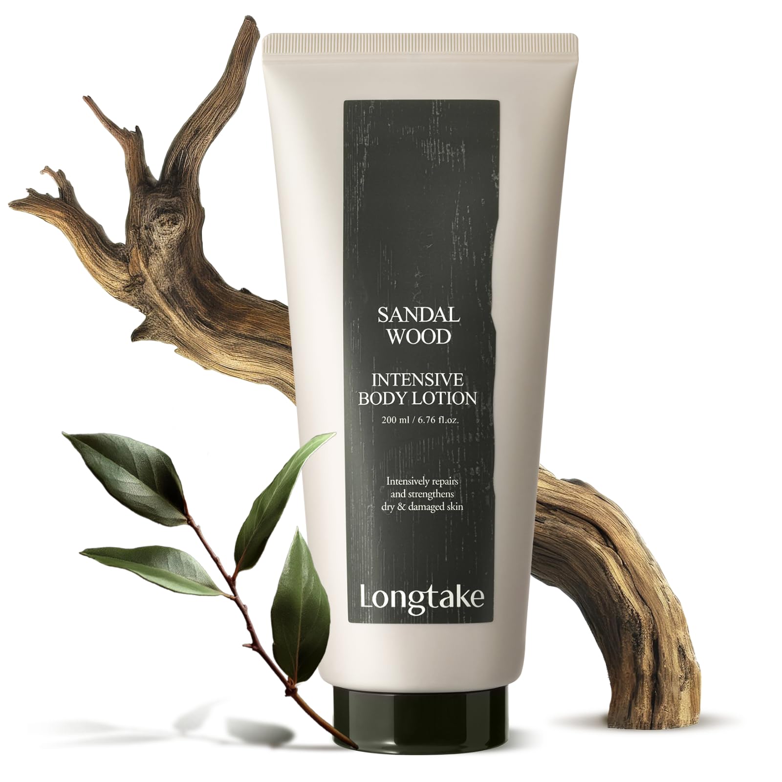 LONGTAKE Official Sandalwood Intensive Body Lotion 200ml Korean Cosmetics Sandalwood Scent Moisturizing Vegan Body Milk