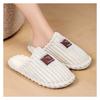 Winter Home New Cotton Slippers, Cross-border Leisure and Comfortable Furniture, Cotton Shoes with Added Velvet On One Foot, Cotton Slippers