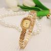 High Quality Vintage Ladies WristWatches Dress Gold Luxury Crystal 24k Women Diamonds Stainless Steel Clock Montre Femme