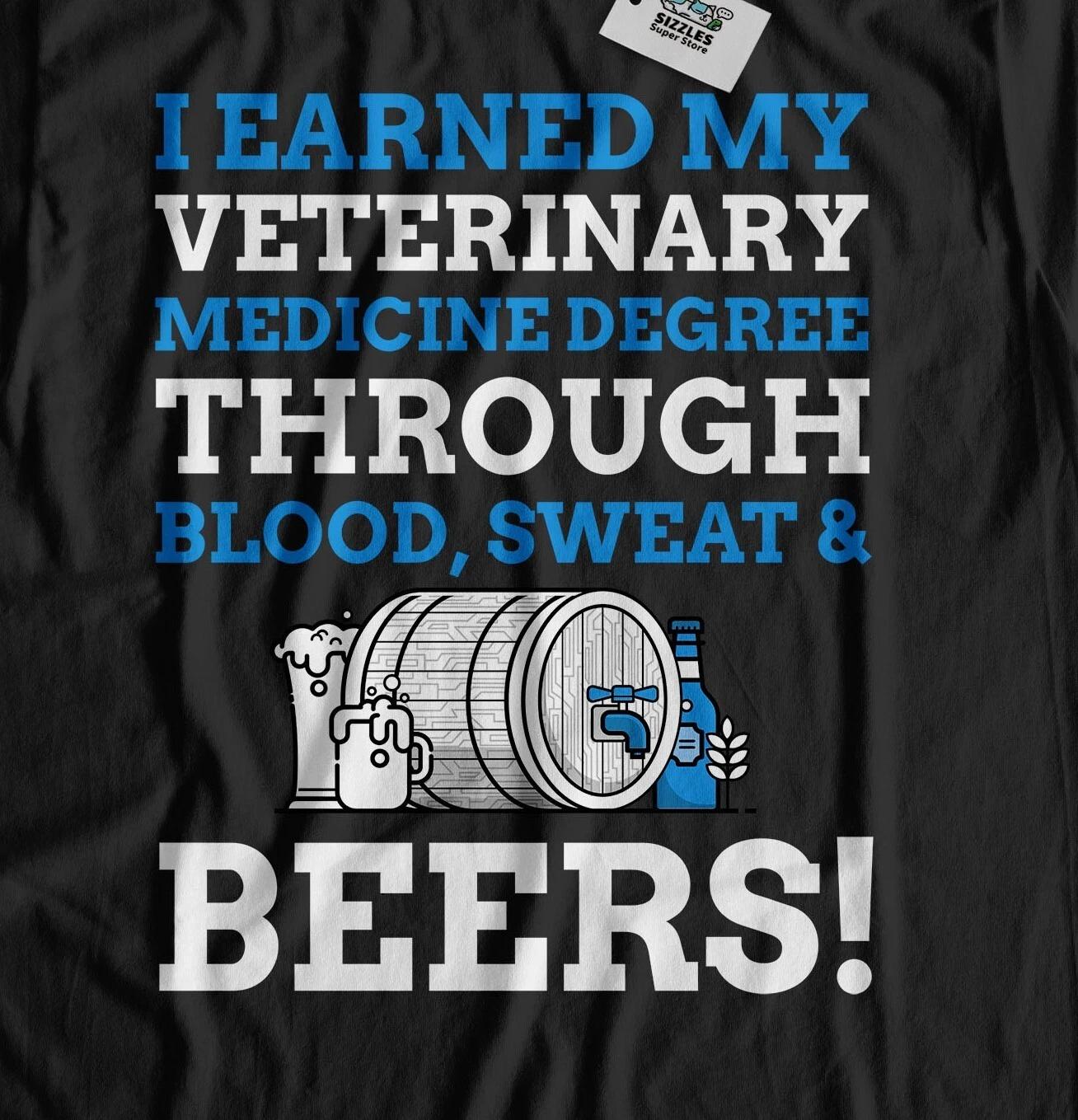 Unisex Funny Veterinary Medicine Degree T-Shirt Medic, Medical Professional Gift S