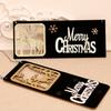 Christmas Door Sign Window Wood Festival Holiday Xmas Pendant Themed Party Atmospheres Plaque Hollow Craft Decoration