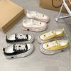 Popular high-value thick-soled muffin heightening little white shoes canvas shoes niche design high-end casual sports shoes