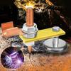Welding Magnet Head Magnetic Welding Fix Ground Clamp Single/Double Strong Magnetic Welding Support for Electric Welding Ground