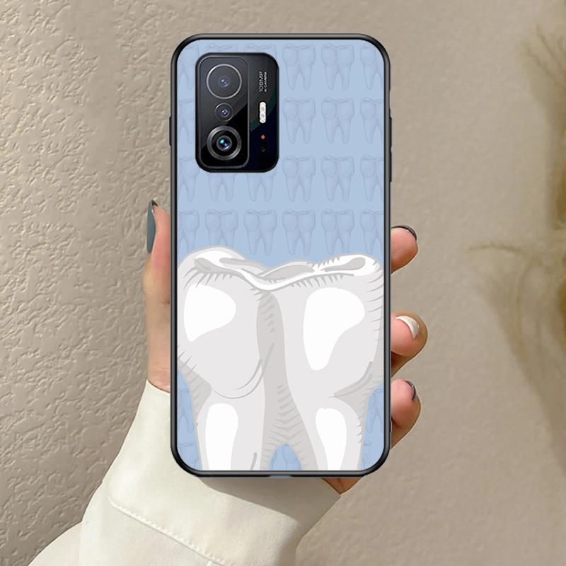 dentist tooth pattern Funda For POCO F5 F3 M5s C40 F4 GT X3 X4 X5 Pro Case For Xiaomi 12 13 Lite 11T 12T Pro 12X