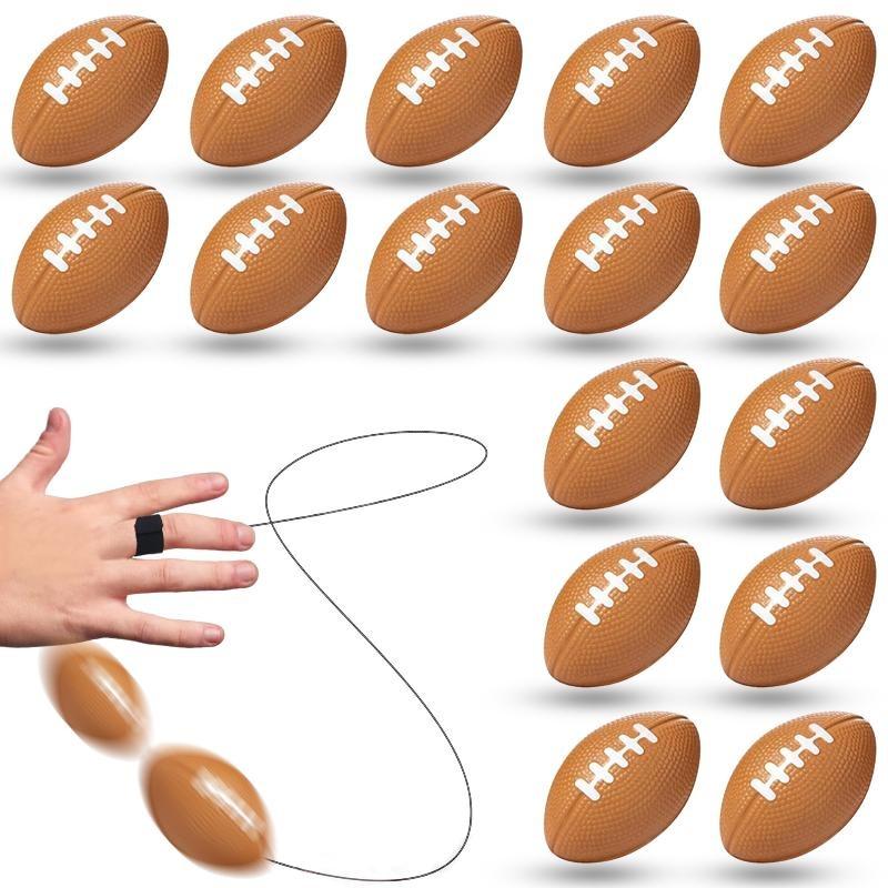 Mini Wrist Rebound Bouncy Balls Soft Wear-resistant Sports Design with Finger Loop for Camping Team Building Games