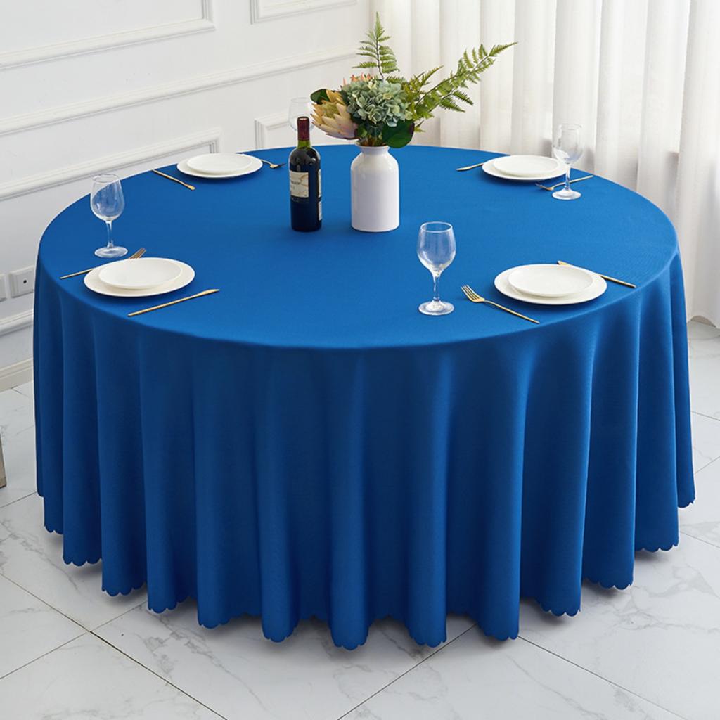 Round Polyester Tablecloth Wedding Table Cover Indoor Outdoor Table Cloths Washable Circle Table Cloth Decoration For Home, Dining, Kitchen, Garden
