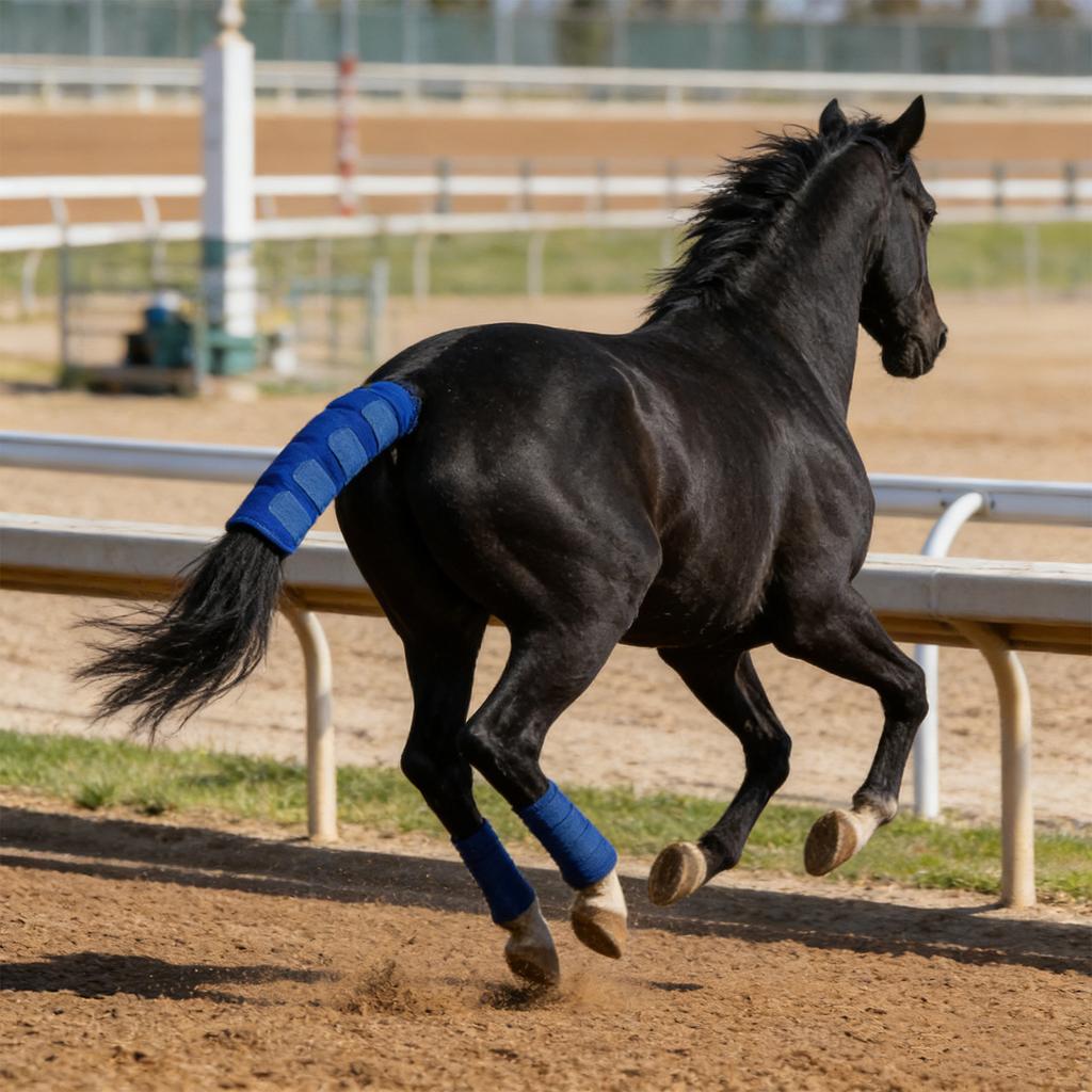 Horse Tail Protector Breathable Ponytail Storage Bag Polyester Anti Mosquito Bite for Turnout Outing Stable Racing Competition